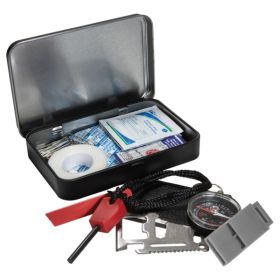 First Aid Survival Essentials Tin