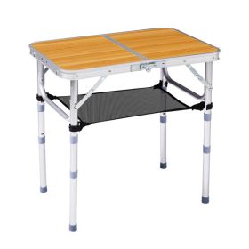 Outdoor Folding Camping Table, 2ft Portable Pinic Table with 3 Adjustable Height