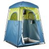 VEVOR Camping Shower Tent, 1 Room, Portable Privacy Tent Changing Room with Shower Bag, Ground Stakes, Ropes, Carry Bag, and Support Poles
