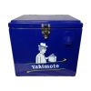 Yakimoto 15l/16Qt Reflex Blue Cooler Box - 4-Day Ice Retention! Metal Latches, Holds 20 Cans, Ergo Grip Handle For Backyard BBQ Parties Tailgates