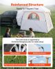 Large SUV Tent for 6 Person, 10 x 9 FT 3-Season SUV Tailgate Tent with Ventilated Doors & Mesh Windows
