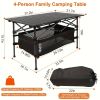 Lightweight Aluminum Folding Camping Table , Portable Roll-Up Design for Outdoor, Camping, Beach, BBQ, Patio, and Picnic