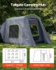 Large SUV Tent for 5–9 Person, 10.6 x 8 FT All-Season SUV Tailgate Tent with Ventilated Door & Mesh Windows