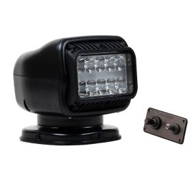 Golight GT Series LED Hybrid Light Permanent Mount w/Hardwired Dash Mount Remote - 12V (Color: Black)