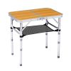 Outdoor Folding Camping Table, Portable Pinic Table with 3 Adjustable Height
