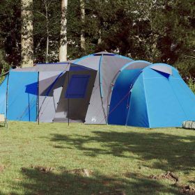Family Tent Dome 12-Person Waterproof (Color: Blue)
