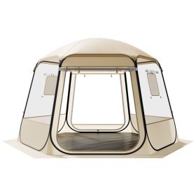VEVOR Pop up Bubble Tent, Waterproof & UV-Resistant, Clear Camping Tent Shelter, Outdoor Garden Dome Igloo Tents with Windows (size: 11 x 10.2 ft)