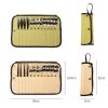 Outdoor Camping Cutlery Set With Storage Bag