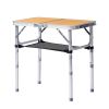 Outdoor Folding Camping Table, Portable Pinic Table with 3 Adjustable Height