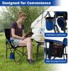 Portable Folding Camping Chair with Side Pocket for Fishing